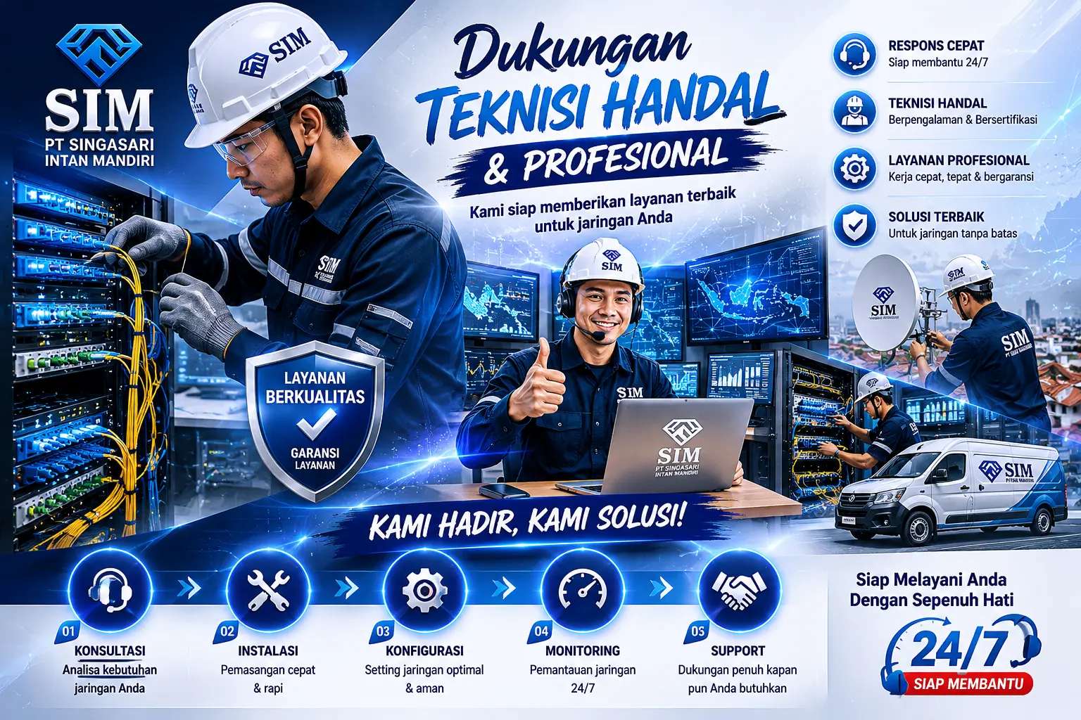 Dukungan teknisi handal